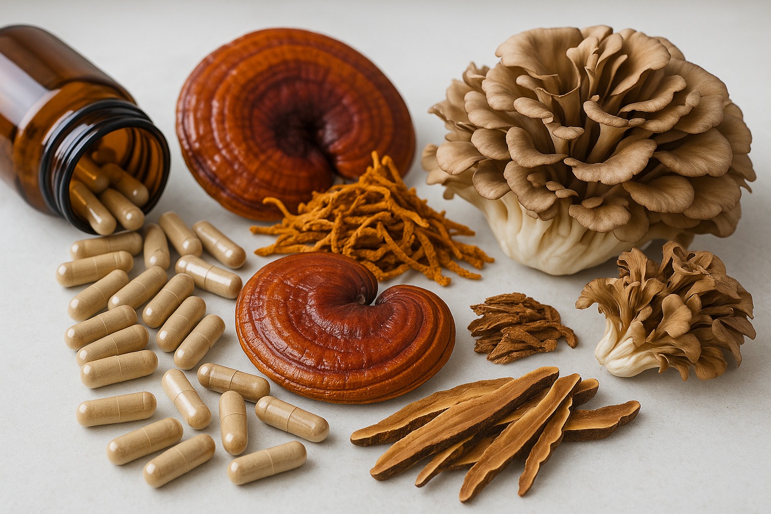 funghi medicinali benefici integratori naturali